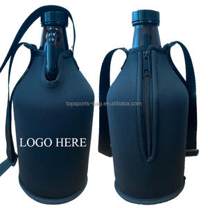 Bandoulière personnalisé néoprène <span class=keywords><strong>2L</strong></span> porte-<span class=keywords><strong>bouteille</strong></span> en verre de vin fermeture éclair étanche 64oz manchon de <span class=keywords><strong>bouteille</strong></span> en verre d'alcool - Product Image 1