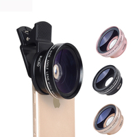 Objectif pour téléphone portable, objectif grand Angle de 0,45x, objectif universel pour iPhone et Android, caméra HD Macro 12,5 x