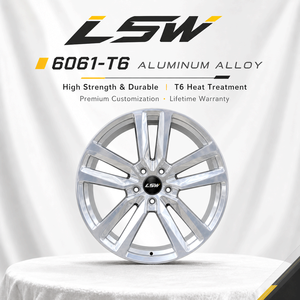 LS8127 5x112 5x120 5x114.3 18‑22 นิ้ว 6061‑T6 โมโนบล็อกอะลูมิเนียมขัดเงาสำหรับรถยนต์ BMW Audi Mercedes Tesla Porsche - Product Image 4