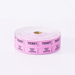 Tickets de loterie en papier Huaxi 2000 blancs et roses pour les sports et les divertissements, loterie, bingo, fêtes, concerts, carnavals et autres événements - Product Image 5