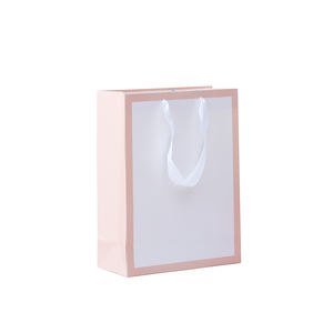 Bolsas de papel de embalaje de compras con asa, Logo personalizado de lujo, impresas, Victorias, secreto, rosa, <span class=keywords><strong>Boutique</strong></span>, regalo - Product Image 4