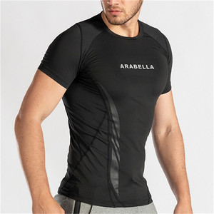 Arabella thể thao mặc người đà<span class=keywords><strong>n</strong></span> ông của <span class=keywords><strong>N</strong></span>é<span class=keywords><strong>n</strong></span> Màu sắc rắ<span class=keywords><strong>n</strong></span> <span class=keywords><strong>T</strong></span>-Shirt vớ Bộ với biểu <span class=keywords><strong>t</strong></span>ượng <span class=keywords><strong>t</strong></span>ùy chỉnh nhanh chóng làm khô dệ<span class=keywords><strong>t</strong></span> kim 180 gram - Product Image 5