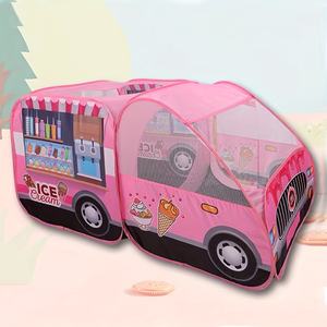 Carpa Infantil Grande en Forma de Camión de Helados Rosa, Plegable, Portátil, para Interiores y Exteriores, para Fiestas de Cumpleaños - Product Image 3