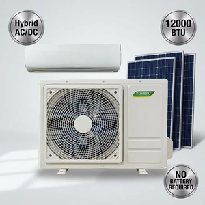 Aire Acondicionado Solar Híbrido AC/DC de 12000 BTU <span class=keywords><strong>R32</strong></span>, Sistema Inverter de Pared, Sin Necesidad de Batería, para Hogar y Oficina, Ahorro de Energía - Product Image 1
