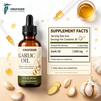 Huile d'ail concentrée en gouttes liquides, extrait naturel à base de plantes pour adultes, soutien immunitaire, marque privée, prix d'usine