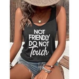 No MOQ Professional Manufacture <b>Women's</b> Fitted Cotton <b>Vest</b> Tank <b>Top</b> Breathable Knitted Casual Style - Product Image 5