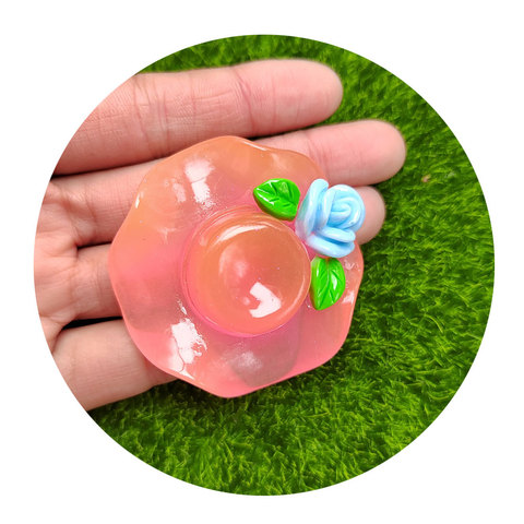 100Pcs Random Mixed Resin Hats Flatback Bowknot Cabochon Embellishments Scrapbook Hair Bow Decoration Diy Craft Accessories