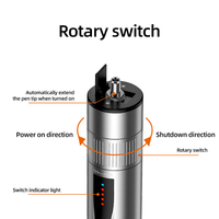DSEE B5-15 Stylo de test de fibre optique rechargeable 15 km avec source de lumière rouge VFL et connecteur FC