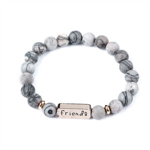 สร้อยข้อมือหินธรรมชาติทำมือคุณภาพสูง ผลิตภัณฑ์ใหม่ สร้อยข้อมือมิตรภาพที่ดีที่สุดตลอดกาล 4 แบบทันสมัย - Product Image 5