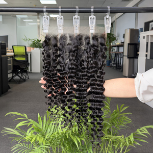 ผมเวียดนามเวอร์จิ้นแบบลอนลึก ขนาด 14 16 18 20 นิ้ว  พร้อมเชือกผูกผมแบบ HD Lace closure 2x6  หลากหลายรูปแบบลอน  ผมแท้ธรรมชาติ 100% ขายส่ง - Product Image 1