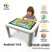 Table tactile interactive de 32 pouces pour l'étude des enfants et le divertissement familial, table de jeu intelligente avec système Android