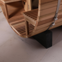 Ruang Sauna Kayu Solid untuk 6-8 Orang dengan Pemanas Listrik untuk Vila, Hotel, Resort, Spa Luar Ruangan, Relaksasi Kesehatan di Rumah