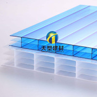 Polycarbonate écologique pour panneaux à 2/3/4 parois, structure en nid d'abeille Z Lock, certifié CE, garantie 5-10 ans