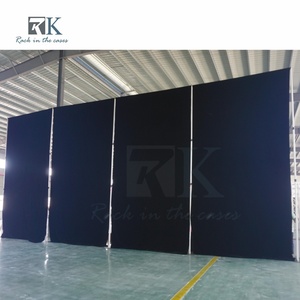 Sistema de Cortinas de Aluminio con Soporte para Tubos y Cortinas, Kit de Fondo de Tela Negra Desmontable, Precio de Fábrica - Product Image 3