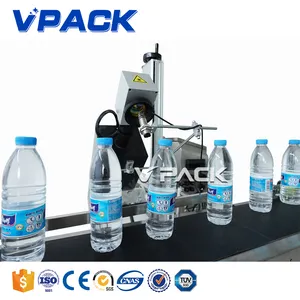 Automatic Barcode Marking CO2 Laser Code Printer for Plastic Pet Beverage Bottle/Smart Variable Date Code Marking Machine