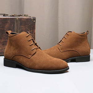 Nuevas Botas Retro Británicas para Hombre, Botas de Trabajo de Cuero de Alta Calidad, Botas de Tobillo para Pareja - Product Image 1
