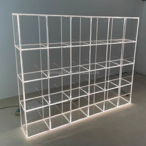 Customizable Modern Simple Design Interior Advertising <strong>Acrylic</strong> <strong>Display</strong> Stand Luxury Led Light Glow <strong>Acrylic</strong> <strong>Display</strong> Shelf Cabinet - Product Image 3