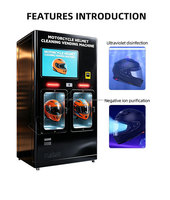 Machine de lavage et de séchage de casques à monnayeur de qualité industrielle, prix usine YISO, machine de nettoyage de casques
