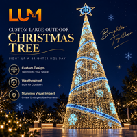 Lumières de Noël à LED Luming 300 pixels, IP65 étanche, CRI90, qualité commerciale, art lumineux personnalisable pour l'extérieur