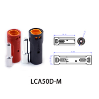 Connecteur DC pour batterie au lithium Amass LCA40D LCA50D LCA60 PB mâle femelle en cuivre plaqué argent, sertissage de fil, courant élevé 80A