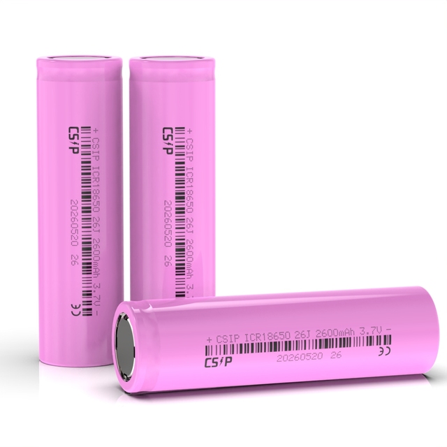 Cylindrical Lithium Cell 18650 26J 2600mAh 22F 2200mAh Rechargeable Li-ion Battery Lithium Ion Battery Inr18650 Long Cycle Life