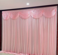 Panneau de toile de fond en soie glacée très populaire, décoratif pour fêtes d'anniversaire, scènes de mariage, banquets et événements