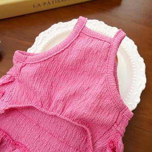 Robe d'été princesse pour chien, à volants superposés, avec nœud décoratif, jupe à bretelles pour chiot, vêtements pour petits chiens (Pomeranian, <span class=keywords><strong>Chihuahua</strong></span>) - Product Image 5