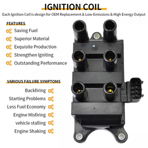Xe cuộn dây đánh lửa + 6 Iridium bugi + Dây 1f2u12029ac cho Ford F-150 E-150 Mustang Ranger thủy ngân 3.0L 3.8L 4.2L FD-498 - Product Image 2