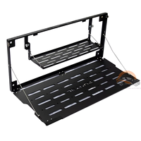 Nouveau kit carrosserie tout-terrain T2 en aluminium noir, étagère de coffre pliable, support de rangement pour hayon, installation non destructive Jetour