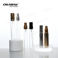 Échantillon gratuit de luxe 5ml mini bouteilles portables d'échantillon de parfum en verre atomiseur vide pour la sérigraphie de cosmétiques de créateurs