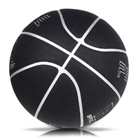 Ballon de basket-ball officiel taille 7 en cuir professionnel avec logo argenté, personnalisé par Psyche