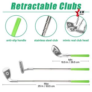 2025 tendance Sport de plein air jouets <span class=keywords><strong>Mini</strong></span> Club de <span class=keywords><strong>Golf</strong></span> ensemble jeux mettre tapis automatique <span class=keywords><strong>Golf</strong></span> tangage Machine enfants <span class=keywords><strong>Golf</strong></span> jouet avec boule lumineuse - Product Image 5