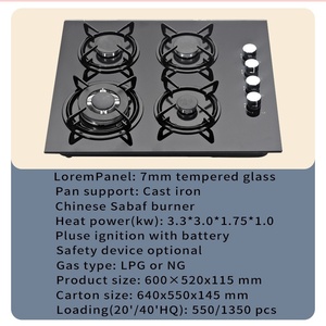 เตาแก๊ส Campana de cocina และเตาแก๊สแบบเหนี่ยวนำ5เตา - Product Image 2