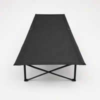 Lit de camping pliable sans assemblage, très grand et large, chaise pliante de loisirs d'extérieur pour le camping et l'utilisation au sol (Cama Plegable)