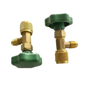 Robinet de distribution en laiton INNERCO IC-341 pour bouteille de réfrigérant, raccord de climatisation, alimenté au <span class=keywords><strong>gaz</strong></span> - Product Image 3