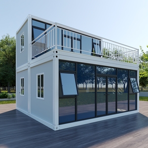 <span class=keywords><strong>Maison</strong></span> conteneur à deux étages à montage rapide avec terrasse, cabane préfabriquée pour séjour de loisirs - Product Image 3