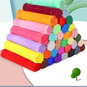 Creative Thicken Assorted Colors Chenille <strong>Stem</strong> Fuzzy Wire Art Supplies for DIY Arts Craft Kit Tinsel <strong>Stem</strong> 6mm*300mm <strong>Pipe</strong> Cleaner - Product Image 1