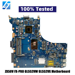 Placa base para computadora portátil GL552VX para ASUS ROG GL552V ZX50V 100% GL552VXK GL552VX placa base para computadora portátil con <span class=keywords><strong>I5</strong></span> I7 CPU pruebas OK Stk - Product Image 1