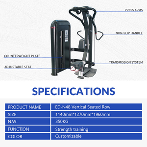 Équipement de <span class=keywords><strong>musculation</strong></span> professionnel : Appareil de <span class=keywords><strong>musculation</strong></span> à sélection de poids par broche pour la <span class=keywords><strong>musculation</strong></span>, Rameur assis - Product Image 4
