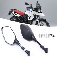 Rétroviseur latéral de moto HONGPA M8/M10 en ABS renforcé de fer, ajustement universel, noir, verre acrylique transparent, boîte incluse