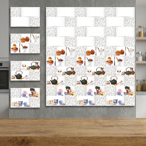 กระเบื้องบุผนังครัวเซรามิกแบบมันเงา ขนาด 250x375 มม. คุณภาพพรีเมียม ดีไซน์ตกแต่งภายในแบบดิจิตอลเคลือบเงา ราคาโรงงานจากอินเดีย - Product Image 5