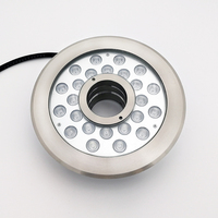 Ip68 étanche RGBW changement de couleur LED fontaine lumière DMX512 contrôlable DC24V acier inoxydable pour paysage sous-marin