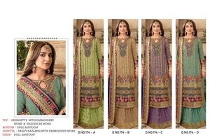 Colección de ropa festiva y de fiesta exclusivamente pakistaní, traje Salwar para mujer, traje pakistaní - Product Image 4