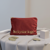 Pochette en velours de luxe personnalisée ECOGREEN avec fermeture à glissière, trousse de maquillage de voyage, motif géométrique tendance, sac cosmétique