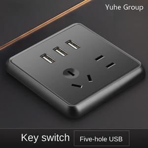 Interruptor de Pared Empotrado con Panel Táctil Doble Tipo Tecla de Piano, 10A, 1/2 Salida, para el Hogar - Product Image 6