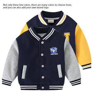 Chaqueta con capucha de algodón orgánico, <span class=keywords><strong>Sudadera</strong></span> con capucha de lana para bebés <span class=keywords><strong>y</strong></span> niños a la moda, chaqueta de manga larga con Apertura frontal <span class=keywords><strong>y</strong></span> cuello levantado - Product Image 3