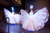 Halloween Led Robot Costume Lumineux Casque Dancerwear Robot costume pour Fête DJ Disco Discothèque