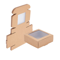 Boîte à fenêtre en papier pour friandises, bonbons, chocolats, biscuits, collations, desserts, pour les fêtes d'anniversaire, cadeaux de remerciement