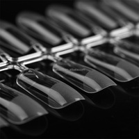 Faux ongles carrés moyens pré-ponceés 00 Big Thumb pour nail art, vente en gros, DIY, capsules d'ongles en gel à couverture complète, patchs d'ongles anti-rayures