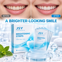 Bandes blanchissantes pour les dents, 14 traitements, pour les soins bucco-dentaires à domicile et un sourire plus éclatant, en sachets individuels, marque privée